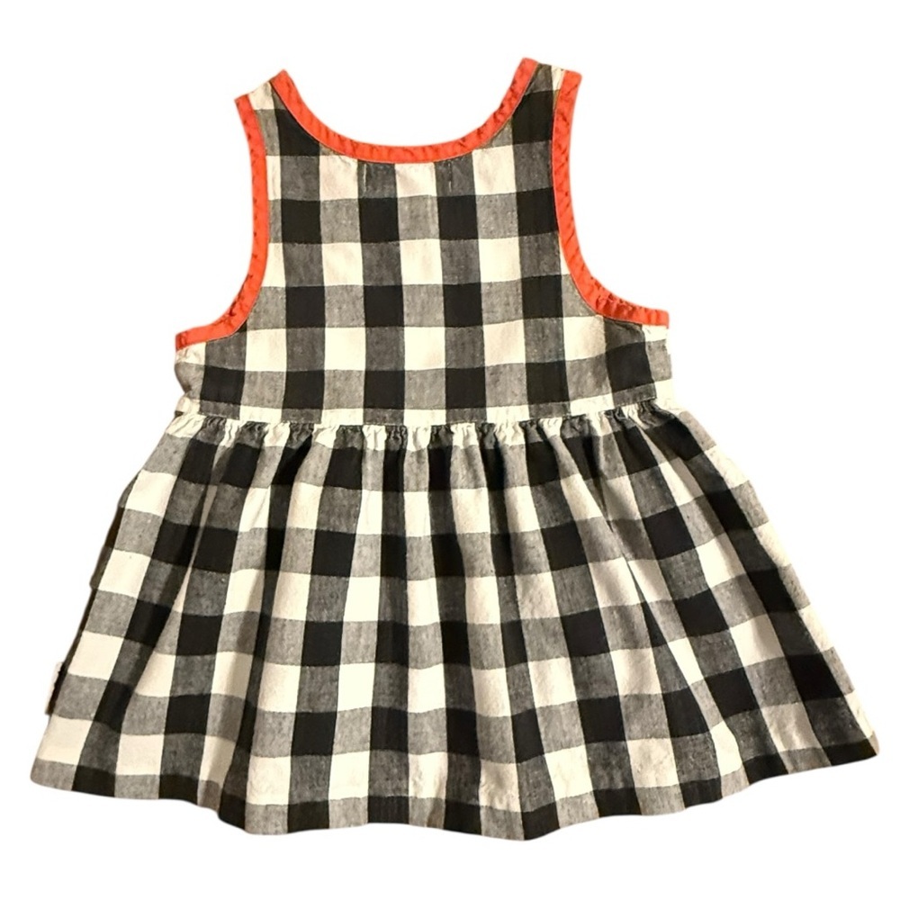 Vintage Gymboree Buffalo Check Plaid Dress X-Small Rainbow Tag 90s Y2K - Picture 4 of 5
